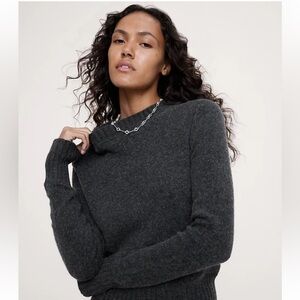 Banana Republic: Charcoal Crewneck Women's Sweater